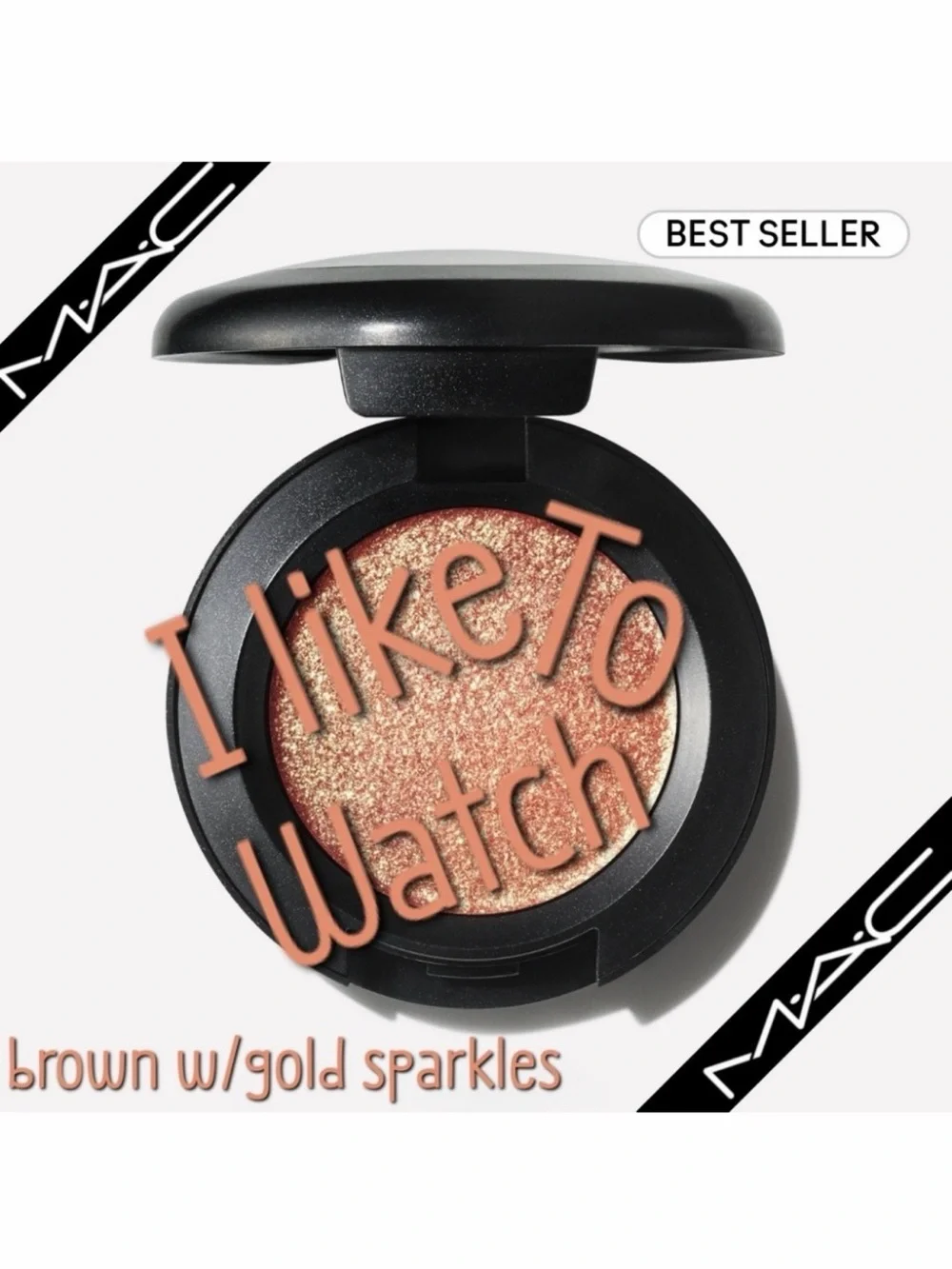Mac Dazzleshadow I Like To Watch Brown Gold Sparkles Brand New in Box Authentic
